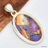 Pendentif oval en Turquoise Spiny Oyster Bijoux en Turquoise KC55.4