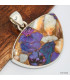 Pendentif demi-lune enTurquoise Spiny Oyster  Bijoux en Turquoise KC55.5