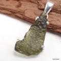 Pendentif Moldavite brute grade AAA Pendentifs pierres naturelles KC56