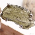 Pendentif argent Moldavite grade AAA Pendentifs pierres naturelles KC56.1
