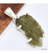 Pendentif argent Moldavite grade AAA Pendentifs pierres naturelles KC56.1