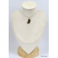 Pendentif argent Moldavite grade AAA Pendentifs pierres naturelles KC56.1