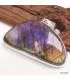 Gros pendentif Labradorite violette forme libre Pendentifs pierres naturelles KC57