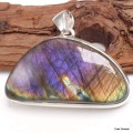 Gros pendentif Labradorite violette forme libre Pendentifs pierres naturelles KC57