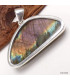 Gros pendentif Labradorite violette forme libre Pendentifs pierres naturelles KC57