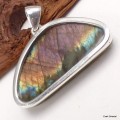 Gros pendentif Labradorite violette forme libre Pendentifs pierres naturelles KC57