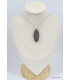 Pendentif oval allongé en Labradorite violette Pendentifs pierres naturelles KC57.1