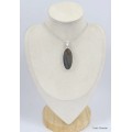 Pendentif oval allongé en Labradorite violette Pendentifs pierres naturelles KC57.1