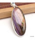 Pendentif oval allongé en Labradorite violette Pendentifs pierres naturelles KC57.1