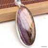 Pendentif oval allongé en Labradorite violette Pendentifs pierres naturelles KC57.1