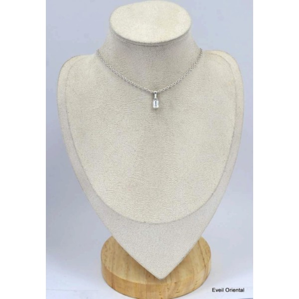 Petit pendentif en Topaze blanche Pendentifs pierres naturelles KC58.1