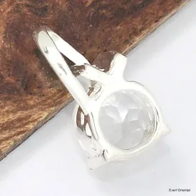 Pendentif moderne pierre naturelle Cristal de roche facetté - Pendentifs pierres naturelles