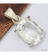 Pendentif Cristal de roche rectangulaire facetté Pendentifs pierres naturelles KC59.1