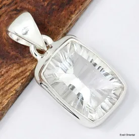Pendentif en Cristal de roche rectangulaire - Pendentifs pierres naturelles