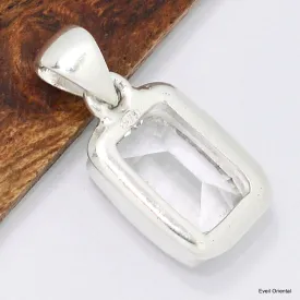 Pendentif en Cristal de roche rectangulaire - Pendentifs pierres naturelles