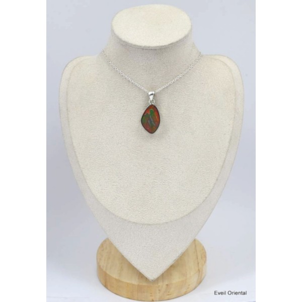 Pendentif en Ammolite du Canada forme libre Pendentifs pierres naturelles KC60.1