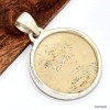 Pendentif rond en Psilomélane Pendentifs pierres naturelles KC61