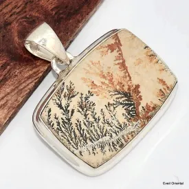 Pendentif Dendrite germanique rectangulaire - Pendentifs pierres naturelles