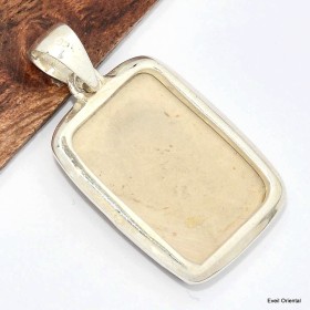 Pendentif psilomélane dendrite germanique Pendentifs pierres naturelles KC61.2