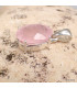 Petit pendentif Quartz rose facetté Pendentifs pierres naturelles KC76