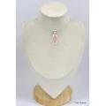 Pendentif Quartz rose facetté oval - Pendentifs pierres naturelles