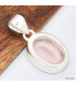 Pendentif Quartz rose facetté serti clos Pendentifs pierres naturelles KC76.2