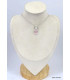 Pendentif Quartz rose facetté serti clos Pendentifs pierres naturelles KC76.2