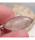 Pendentif Quartz rose facetté marquise Pendentifs pierres naturelles KC76.3