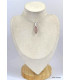 Pendentif Quartz rose facetté marquise Pendentifs pierres naturelles KC76.3