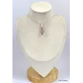 Pendentif Quartz rose facetté marquise - Pendentifs pierres naturelles