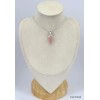 Pendentif oval Quartz rose facetté  Pendentifs pierres naturelles KC76.4
