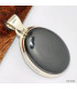 Pendentif Hématite forme ovale Pendentifs pierres naturelles KC62.1