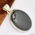 Pendentif Hématite forme ovale - Pendentifs pierres naturelles