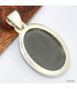 Pendentif Hématite forme ovale Pendentifs pierres naturelles KC62.1
