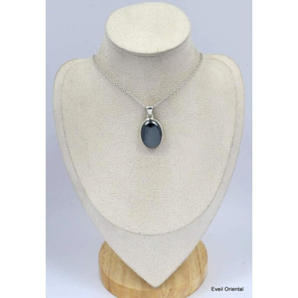 Pendentif Hématite forme ovale Pendentifs pierres naturelles KC62.1