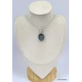 Pendentif Hématite forme ovale - Pendentifs pierres naturelles
