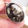 Pendentif Séraphinite dorée oval Pendentifs pierres naturelles KC63