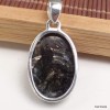Pendentif Séraphinite dorée oval Pendentifs pierres naturelles KC63