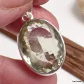 Pendentif pierre Améthyste verte facettée - Pendentifs pierres naturelles