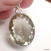 Pendentif pierre Améthyste verte facettée Pendentifs pierres naturelles KC65.1