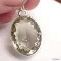 Pendentif pierre Améthyste verte facettée - Pendentifs pierres naturelles