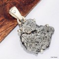 Pendentif meteorite Campo del Cielo serti griffes Pendentifs pierres naturelles KC65
