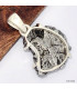 Pendentif meteorite Campo del Cielo serti griffes Pendentifs pierres naturelles KC65