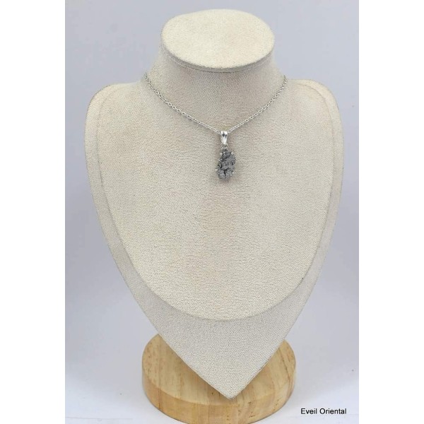 Pendentif Campo del Cielo serti griffes  Pendentifs pierres naturelles KC64.3