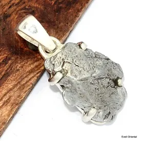 Pendentif argent meteorite Campo del cielo -5 - Pendentifs pierres naturelles
