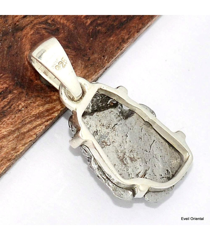 Pendentif argent meteorite Campo del cielo -5 Pendentifs pierres naturelles KC64.5