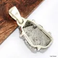 Pendentif argent meteorite Campo del cielo -5 - Pendentifs pierres naturelles