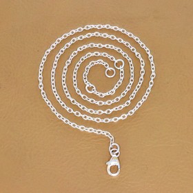 Chaîne câble en argent 45 cm 1,3 mm Chaînes en argent ECC36