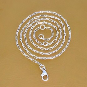 Chaîne argent Câble 45 cm maille allongée Chaînes en argent ELLCC16