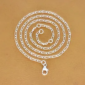 Chaîne argent maille Figaro 45 cm 1,2 cm - Chaînes en argent
